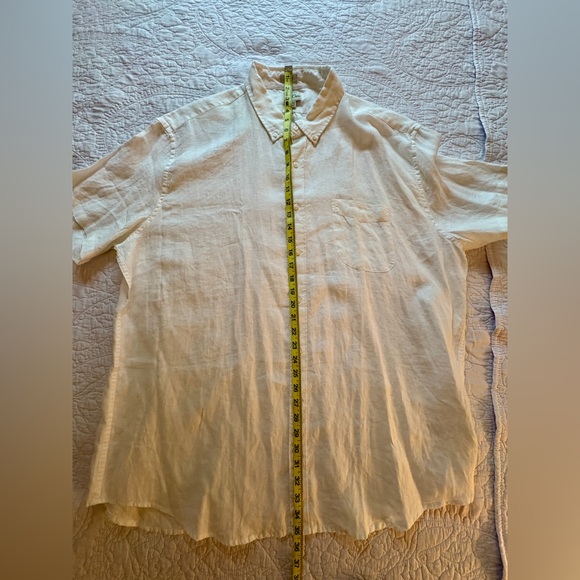 NWT J. Crew Baird McNutt Irish Linen white shirt - Picture 6 of 6